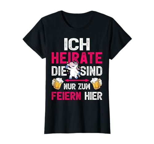 JGA Braut T-Shirt Junggesellenabschied Frauen Polterabend T-Shirt von Junggesellinnenabschied Bekleidung JGA Frauen