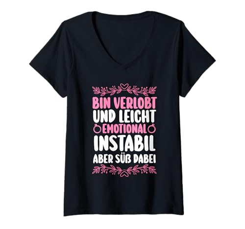 Damen JGA Team Braut Junggesellinnenabschied T-Shirt mit V-Ausschnitt Damen JGA Team Braut Junggesellinnenabschied T-Shirt mit V-Ausschnitt von Junggesellinnenabschied Gruppe Poltern