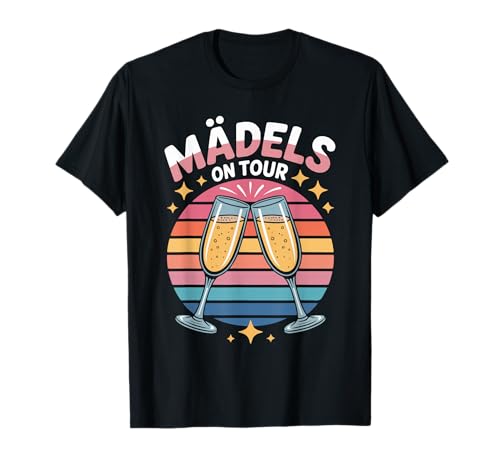 Mädels On Tour Junggesellinnenabschied T-Shirt von Junggesellinnenabschied Sekt Spaß Freunde