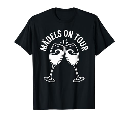Mädels On Tour Junggesellinnenabschied T-Shirt von Junggesellinnenabschied Sekt Spaß Freunde