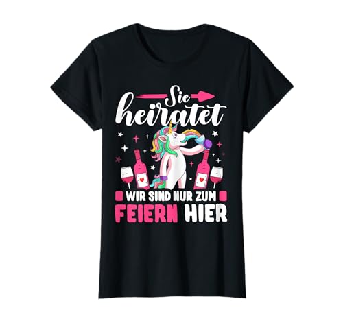 Junggesellinnenabschied Tshirt Poltern Team Braut JGA Frauen T-Shirt Junggesellinnenabschied Tshirt Poltern Team Braut JGA Frauen T-Shirt von Junggesellinnenabschied T-Shirt Team Braut Einhorn