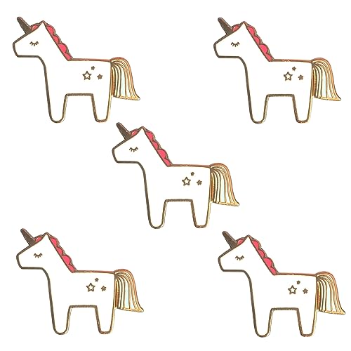 5er Set Einhorn Anstecker - Kindergeburstag - Einhorn Pins - Ansteck-Pin - Anstecknadel - Brosche - Button - Für Kinder & Mädchen - Mitgebsel - hochwertig & niedlich von Jungle Empire