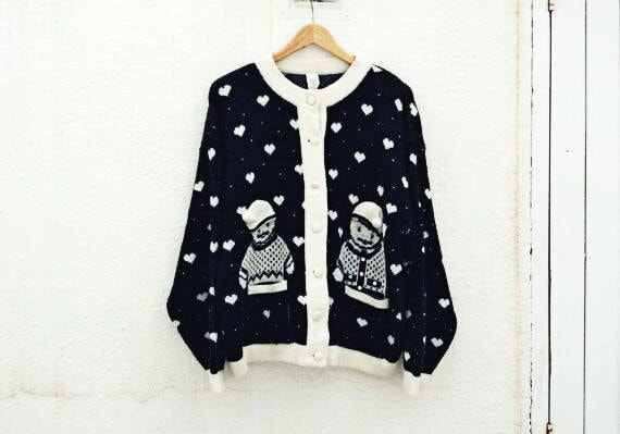 Einzigartige Vintage Strickjacke Einzigartige Vintage Strickjacke von JungleArmoire