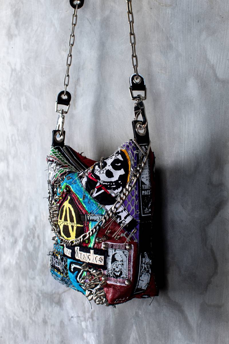 Bunte Punk Tasche I Geldbörse Crossbody Bag Handbemalte von JungleTribe