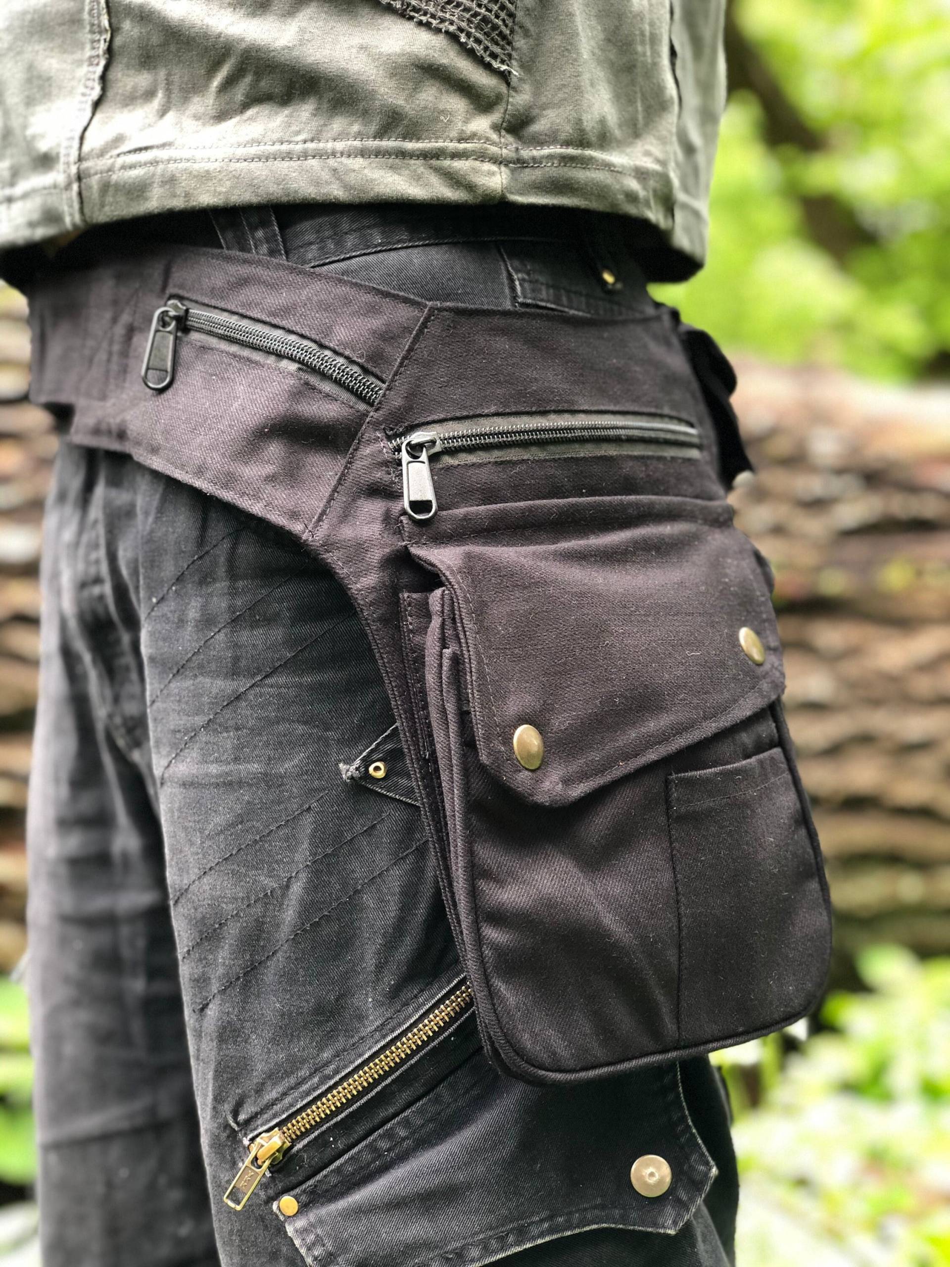 Einseitiger Gürtel Billy ~ Baumwoll-Hüfttasche Taschengürtel Festival Beiteltasche Beutel Gürteltasche Goa Jungle Einseitiger Gürtel Billy ~ Baumwoll-Hüfttasche Taschengürtel Festival Beiteltasche Beutel Gürteltasche Goa Jungle von JungleTripWear