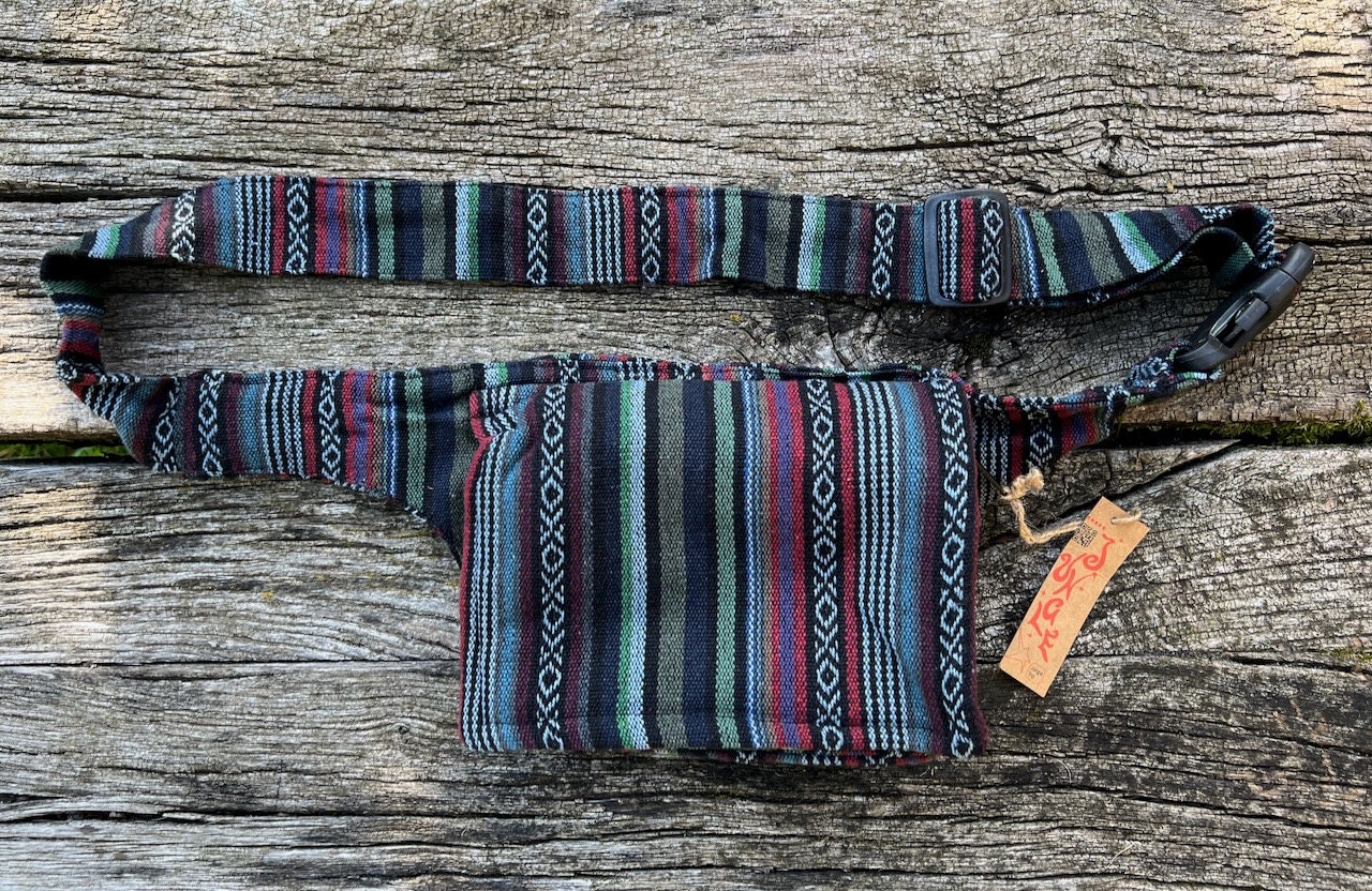 Hüfttasche ~ Baumwoll-Gürtel Gürteltasche Pauch Goa Jungle Hüfttasche ~ Baumwoll-Gürtel Gürteltasche Pauch Goa Jungle von JungleTripWear