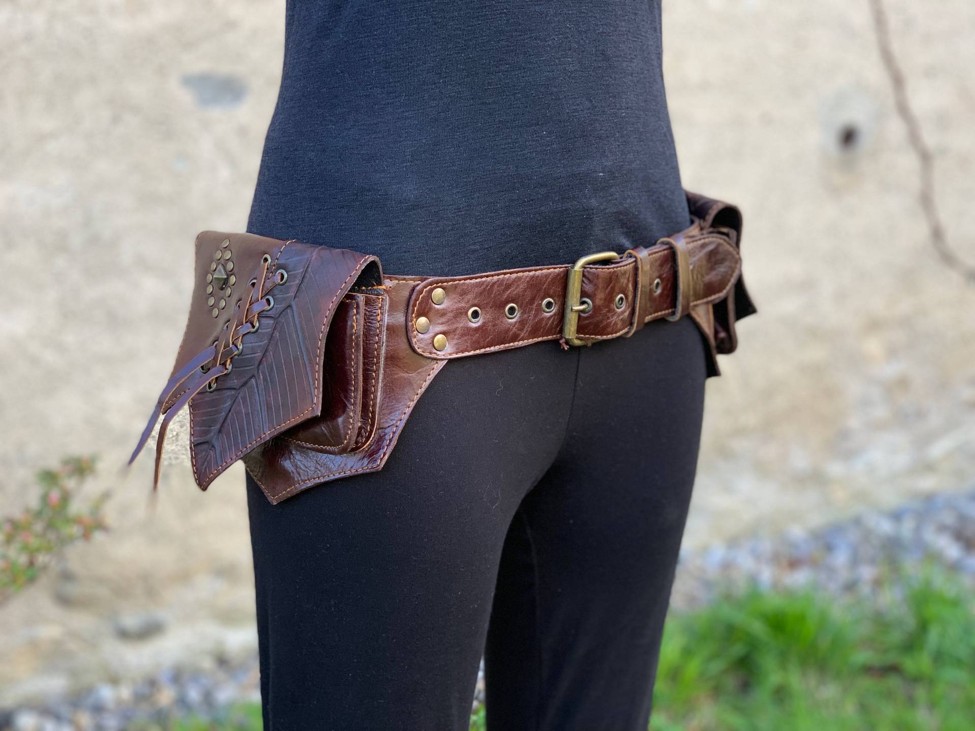Ledergürtel ~ Steampunk Psytrance Gürtel Goa Hüftgürtel Ledergürtel ~ Steampunk Psytrance Gürtel Goa Hüftgürtel von JungleTripWear