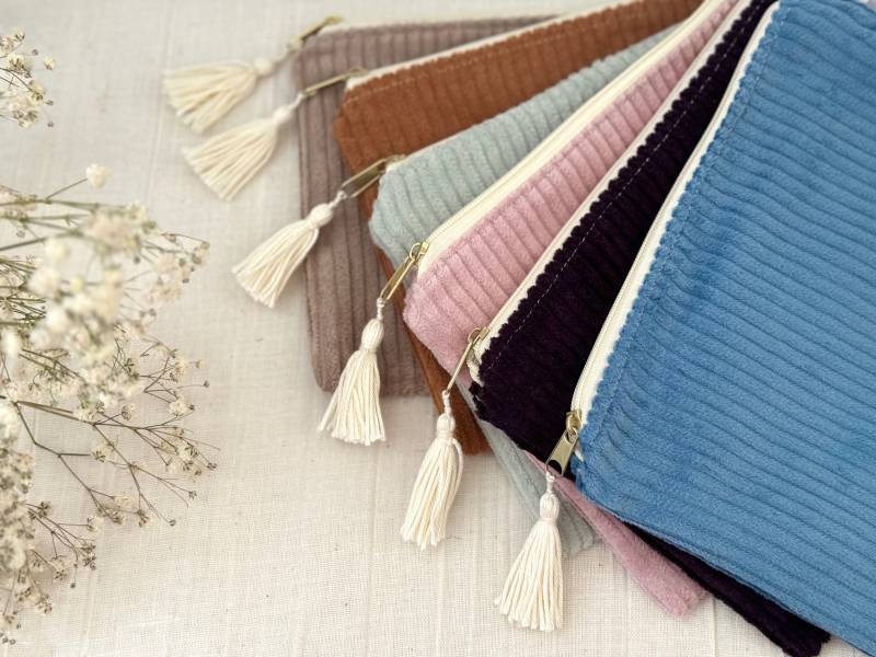 Cord Kosmetikbeutel in Verschiedenen Farben, Handgenäht, 100% Baumwolle Cord Kosmetikbeutel in Verschiedenen Farben, Handgenäht, 100% Baumwolle von JungspundChalkbags