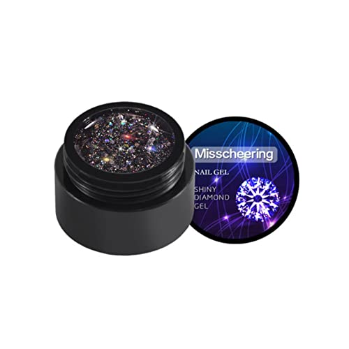 Abziehbarer Nagellack Glitzer Nail Polish Regenbogen Shining Glitter Super Shine Glitzer Nagellack Nagellack Holographic Glitter Schnelltrocknender Nagellack von Junhasgood