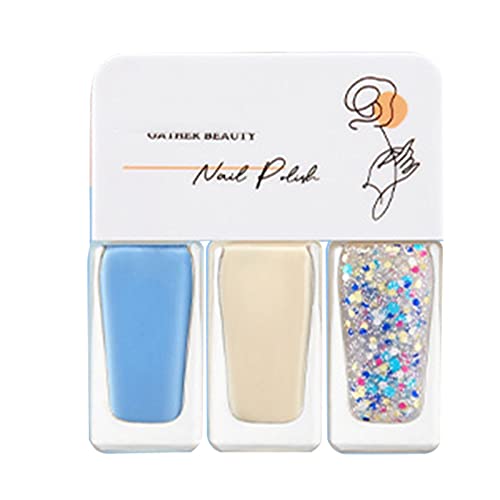 Abziehbarer Nagellack Glitzer Nail Polish Regenbogen Shining Glitter Super Shine Nail Art Polish Silber Top Coat Glossy Nägel NEONAIL Modeling Glänzender Überlack für Nagelfolien von Junhasgood