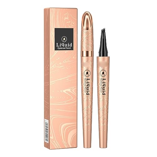 Brow Retractable Pencil Faux Freckles Makeup Pen Beidseitig mit Ausdrehbarem Augenbrauenstift Wasserfest Augenbrauenstifte mit Dreieckiger Präzisionsspitze Augenbrauen Gel Langanhaltende von Junhasgood