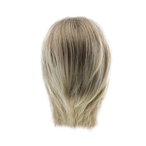 Cheveux pour les Femmes Lace wig Cosplay Festival Perfekt für Karneval Party Perücke Haare Männer kurze Mode Perücke Perruque Naturelle Lace Frontal (7-Gold, One Size) von Junhasgood