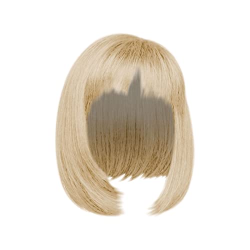 Cosplay Perücke 3 Kopfperücke mit vollem und goldenem Kurzhaar, geeignet für Damen- und Mädchenperücken Ungebunden (Gold #3, One Size) von Junhasgood