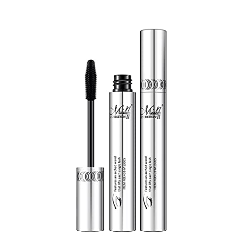 Double Mascara Das 4D Silk Fibre Mascara Material ist ABS sehr natürlich Live Show Girl Baby Roll Mascara (Silver-h, One Size) von Junhasgood