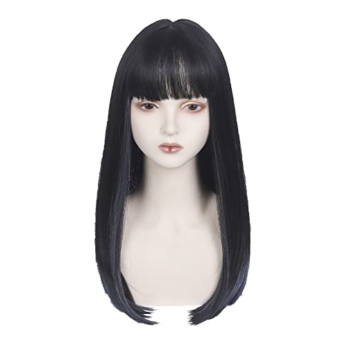 Echthaar Perücke bob Lace Front Wig Volle gerade Perücke Coole Perücke Mode Perücke Sexy Damen Styling Perücke Perücke Spitzenfront Bob-Perücke vorgezupft (B-d, One Size) von Junhasgood