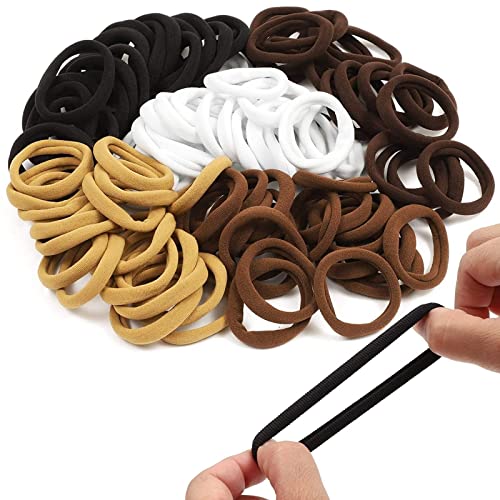 Elastisch Haarbänder Pferdeschwanz Inhaber Haarzubehör Dünne Vintage Haarband Headband Knoten Warp für Make up Dating Haarreifen Damen Mini Haargummi von Junhasgood