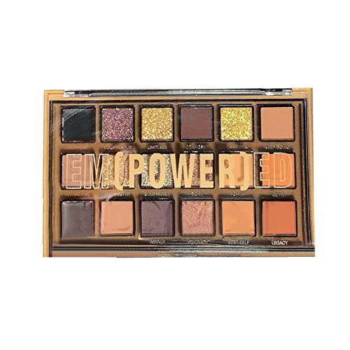 Eyemazing Effect Eyeshadow Eyemazing Effect Eyeshadow Farbton: Warm Neutrals Glitzer Make up Palette Matter und Glitzernder Heller Pfirsich Glitzer Lidschatten von Junhasgood