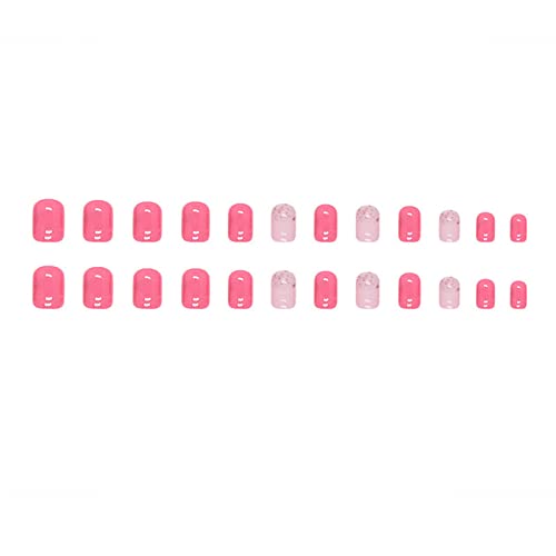 Falsche Nägel Falsche Nägel Vollständige Abdeckung Weiche Gelspitzen für Frauen und Mädchen mit Nagelkleber Aufkleber False Gel Nägel von Junhasgood