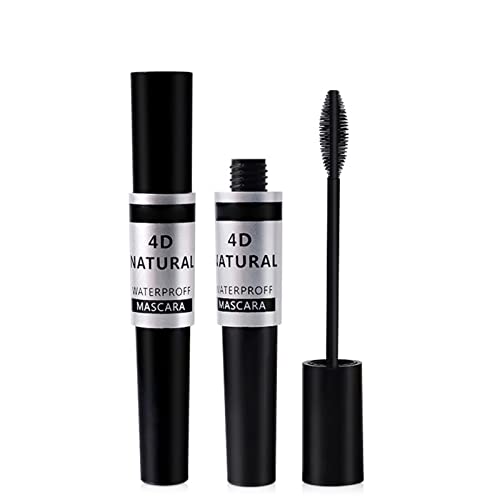 Girls Mascara 5D-Seidenfaser-Lash-Wimperntusche, natürliche, wasserfeste, wischfeste Wimperntusche, verlängert und dick, langanhaltend, keine klumpende Formel Womens Mascara (Black-9, One Size) von Junhasgood