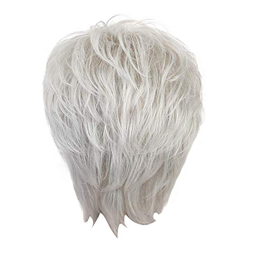 Haarnetze Kopfbedeckung Grau Silber Schutzhülle Damenhaarperücke Partydeko Perücke Haarreif Mädchen (A-White, One Size) von Junhasgood