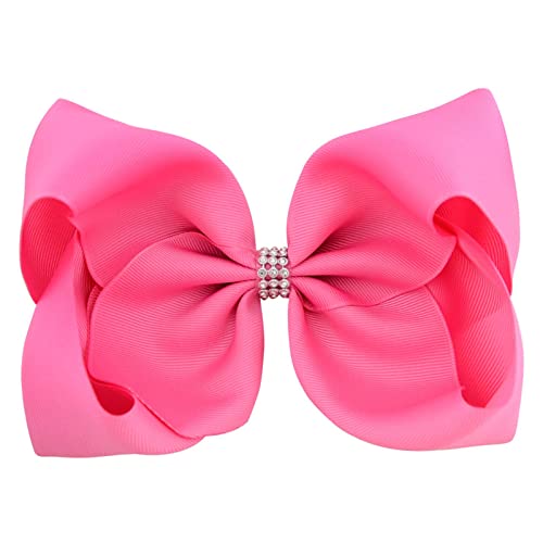 Haarspange Seestern Silber Kleinkindhaar Haar für kleine glänzende Clips Glitzer-Accessoires Handgefertigte Kinder Teen Ribbon Bows Big Girls Haare Abteilen (H, One Size) von Junhasgood