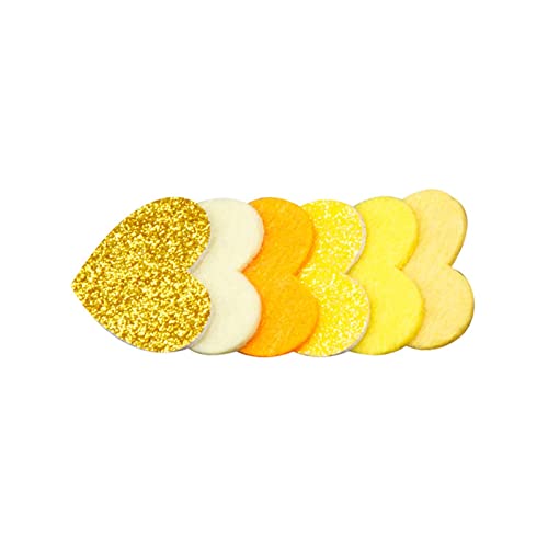 Haarspangen für Dünnes Haar Princess Pailletten Love Hairpin Kinderhaarnadel Rainbow Candy Color Heartpers Haarstyling für Damen (Yellow, One Size) von Junhasgood