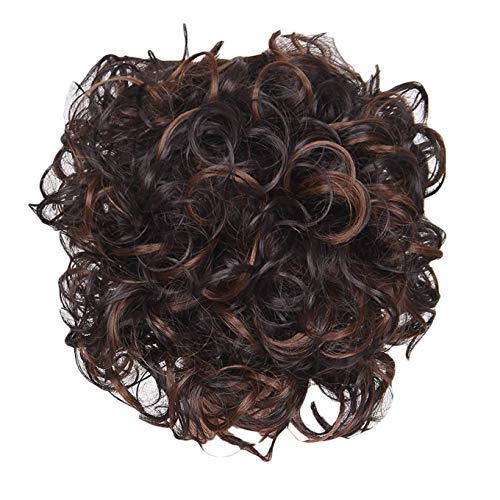 Halbperücke HaarKurzhaarperücke Welle Perücke für Frauen Gelbe Perücke Cosplay Kurz (Multicolor, One Size) von Junhasgood