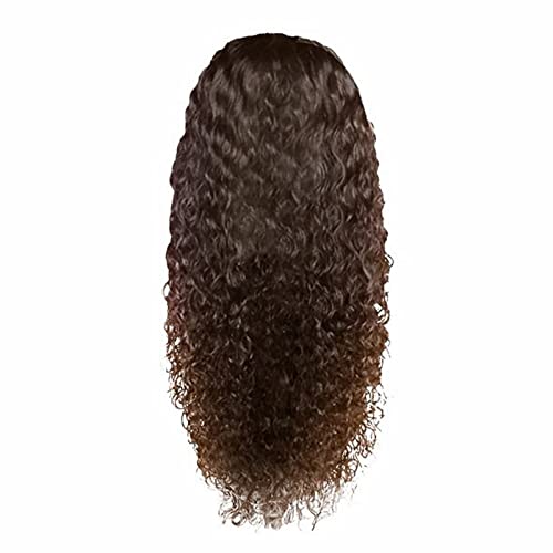 Hellgoldener wig Natürliches Damenperücke, schwarz, klein, gelockt, gewellte Faser, Hochtemperatur-Afrikaner, falsche Kopfbedeckung, lockiges Echthaar, Perücke ohne Perücken Männer (g-B, One Size) von Junhasgood