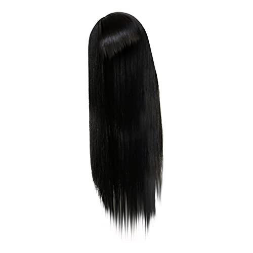 Hellgoldener wig Natürliches Keine Lace Front Perücken, leimlose, maschinell hergestellte Perücken für schwarze Frauen, natürliche Farbe Perücken Männer Frisuren (Black #1, One Size) von Junhasgood