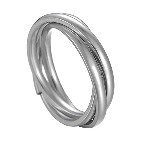 Junhasgood Damen Silber Ring Halloween Ringe Paar Ringe Ringe Ringe Kostüme für Frauen Stapeln Gold für Frauen Ringe Hochglanz Comfort Fit Ehering (Silver, 6) von Junhasgood