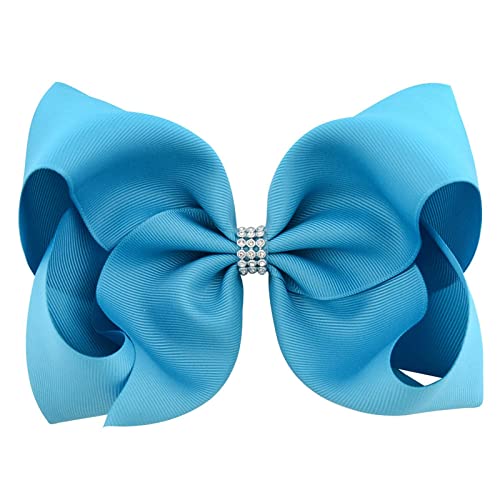 Kleinkindhaar Haar für kleine glänzende Clips Glitzer-Accessoires Handgefertigte Kinder Teen Ribbon Bows Big Girls Haarspangen Klein Friseur (C, One Size) von Junhasgood