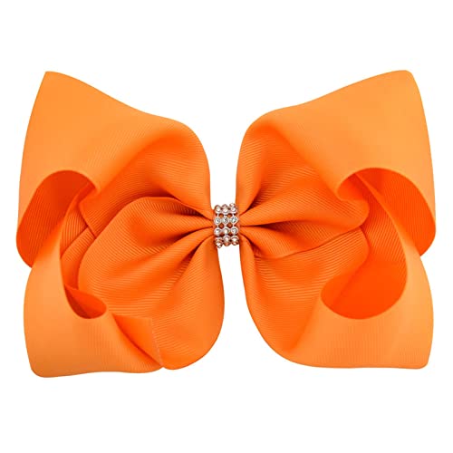 Kleinkindhaar Haar für kleine glänzende Clips Glitzer-Accessoires Handgefertigte Kinder Teen Ribbon Bows Big Girls Haarspangen Klein Friseur (D, One Size) von Junhasgood