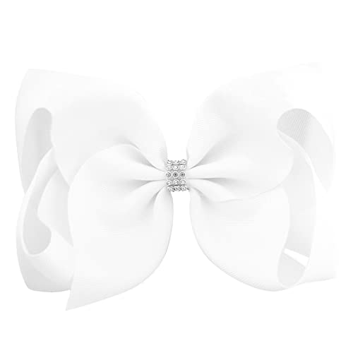 Kleinkindhaar Haar für kleine glänzende Clips Glitzer-Accessoires Handgefertigte Kinder Teen Ribbon Bows Big Girls Haarspangen Klein Friseur (J, One Size) von Junhasgood