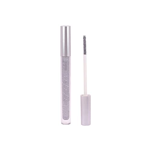 La Girl Mascara Flüssiger Glitzer-Lidschatten Flüssiger Glitzer-Eyeliner Metallglitzer-Augenblick Wasserdichter, langlebiger, schnell trocknender Glitzer-Lidschatten 3 ml Mascara (c-Silver, One Size) von Junhasgood