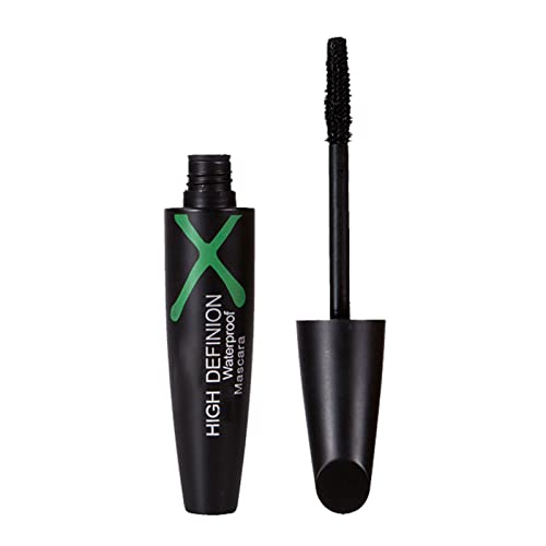 Light Mascara Wimperntusche aus schwarzer Seidenfaser, natürliche, wasserfeste, wischfeste Wimperntusche, verlängert und dick, langanhaltend, keine klumpende Formel Mascara (A-Black, One Size) von Junhasgood