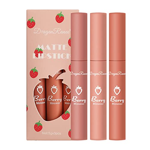 Lip Tint Glänzender Lipgloss Glanz Finish Frischer Textur Flüssiger Lippenstift Set Glänzender Lipgloss für Mädchen und Frauen von Junhasgood