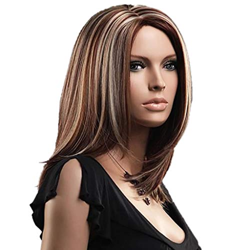 Lovestory Perücke Volle Perücke kurze Bob Schwarze Haare brasilianisches charmant für Mode Frauen Perücke Männer Perücke Blond Kurz (1-brown, One Size) von Junhasgood