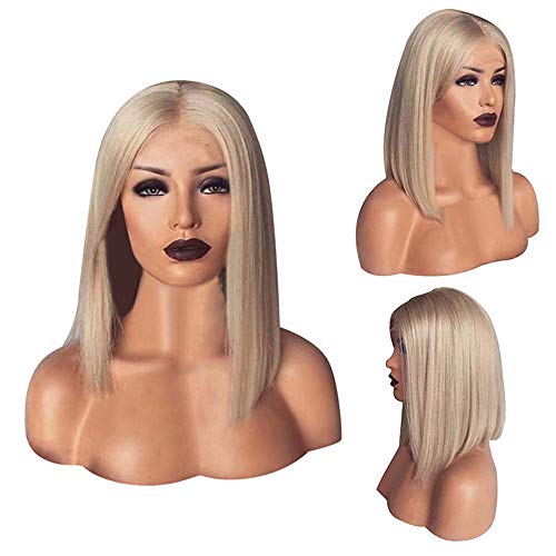 Lovestory Perücke Volle Perücke kurze Bob Schwarze Haare brasilianisches charmant für Mode Frauen Perücke Männer Perücke Blond Kurz (Multicolor-c, One Size) von Junhasgood