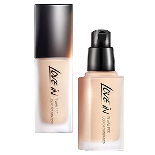 Make Up Mousse Primer Mineral Powder Foundation Perfect Teint Concealer Nude für Mischhaut für Jeden Hauttyp Tagespflege Zart Mattiertes Finish Ohne Parfüm Ohne Alkohol von Junhasgood