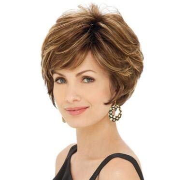 New Kids Perücke Rot women wig Cosplay Perücke Kurz Schwarz Für (f-brown, One Size) von Junhasgood