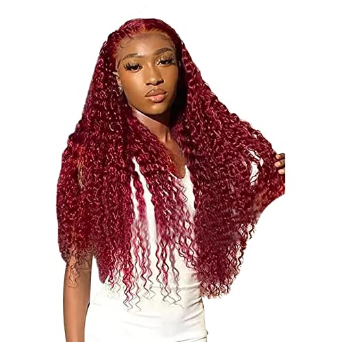 Perücken für Frauen Part Wig Human Hair Wig Glueless Perücke Damen Echthaar Brasilianische Täglich Party Cosplay Tragen Echthaar Perücke Kurze Kinky Perücken Part Wig Human Hair von Junhasgood