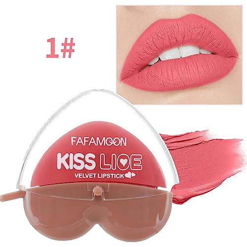 Samt Lipgloss Matt Lipgloss Set Hydratisierte Lippen Dicht Feuchtigkeitsspendend Long Lasting Farbenfroher Schimmer Lipgloss für Mädchen und Frauen von Junhasgood