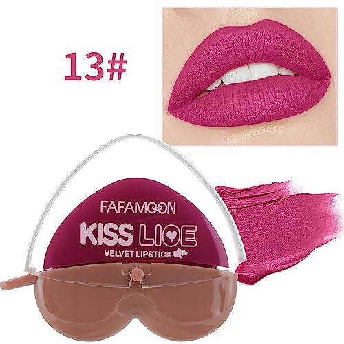 Samt Lipgloss Matt Lipgloss Set Hydratisierte Lippen Dicht Feuchtigkeitsspendend Long Lasting Farbenfroher Schimmer Lipgloss für Mädchen und Frauen von Junhasgood