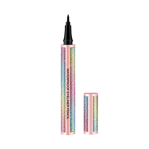 Werkzeuge Make-up Flüssiger Eye Wasserdichter Bleistift Beauty Black Liner Pen Schwamm Set (Multicolor, One Size) von Junhasgood