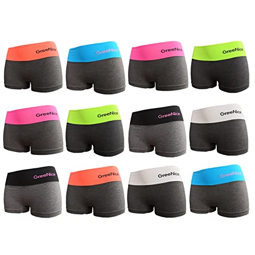 Junione 12er Pack Damen Hotpants aus Microfaser Panty Dessous Unterhose (as3, Numeric, jaspo_l, l_l, 12er Pack, 42-44) von Junione