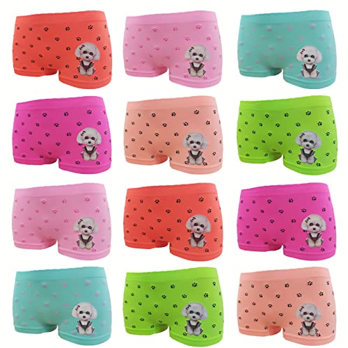 Junione 12er Pack Mädchen Pantys Unterhose Unterwäsche Slips Kids Shorts Schlüpfer (as3, Numeric, Numeric_146, Numeric_152, Regular, 12er Pack) von Junione