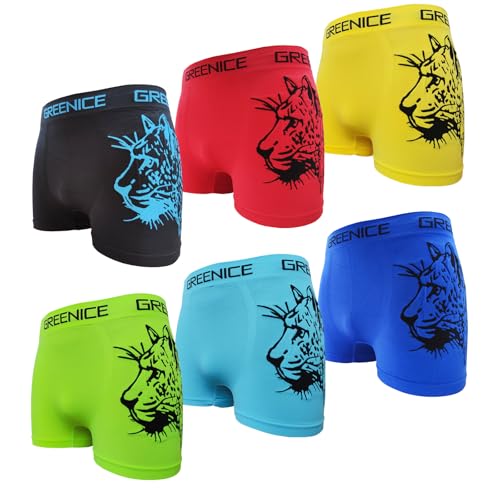 Junione 6er Pack Herren Boxershorts Retro Unterhose Seamless aus Microfaser (DE/NL/SE/PL, Alphanumerisch, XL, XXL, Regular, Regular, 6er Pack Farbmix 7) von Junione