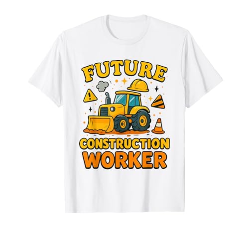 Zukünftiger Bauarbeiter Kids Career Builder in Ausbildung T-Shirt Zukünftiger Bauarbeiter Kids Career Builder in Ausbildung T-Shirt von Junior Builder Future Construction Worker Career