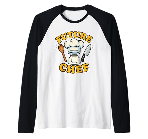 Future Chef Kids Cooking Feinschmecker Aufstrebender Koch Jungen Mädchen Raglan Future Chef Kids Cooking Feinschmecker Aufstrebender Koch Jungen Mädchen Raglan von Junior Cooking Star Future Chef Culinary Career