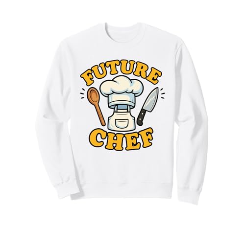 Future Chef Kids Cooking Feinschmecker Aufstrebender Koch Jungen Mädchen Sweatshirt von Junior Cooking Star Future Chef Culinary Career